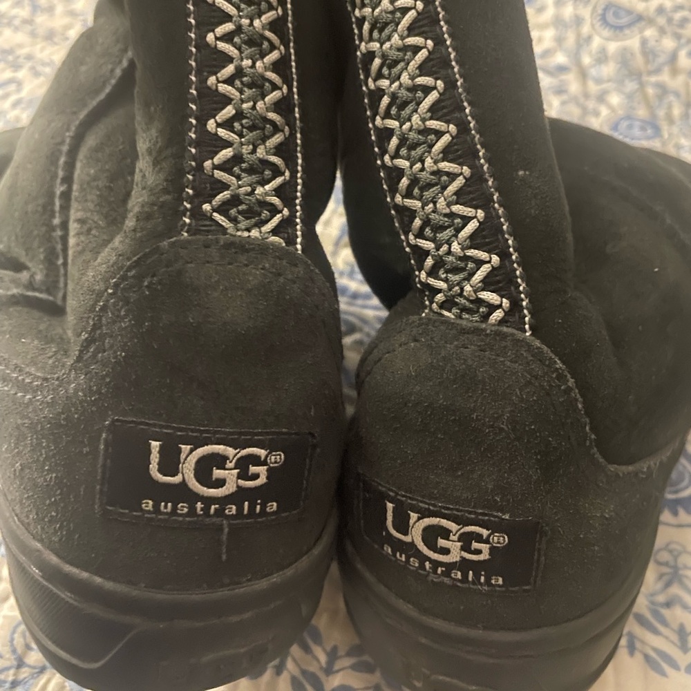 Talk black ugg boots size 8 like new
